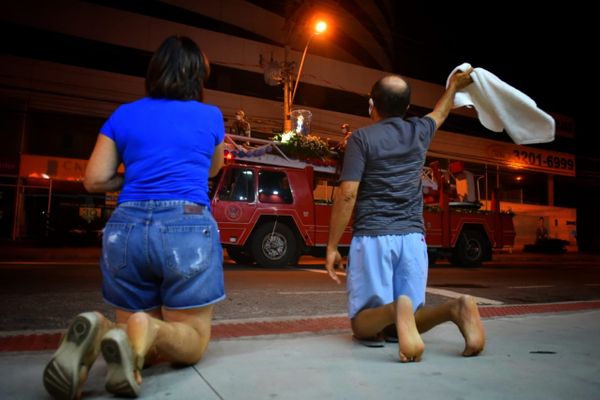 Romaria das Famílias chegando em Vila Velha por Fernando Madeira