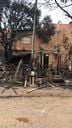 Incêndio destruiu duas casas de madeira em Sotelândia, Cariacica(Internauta)