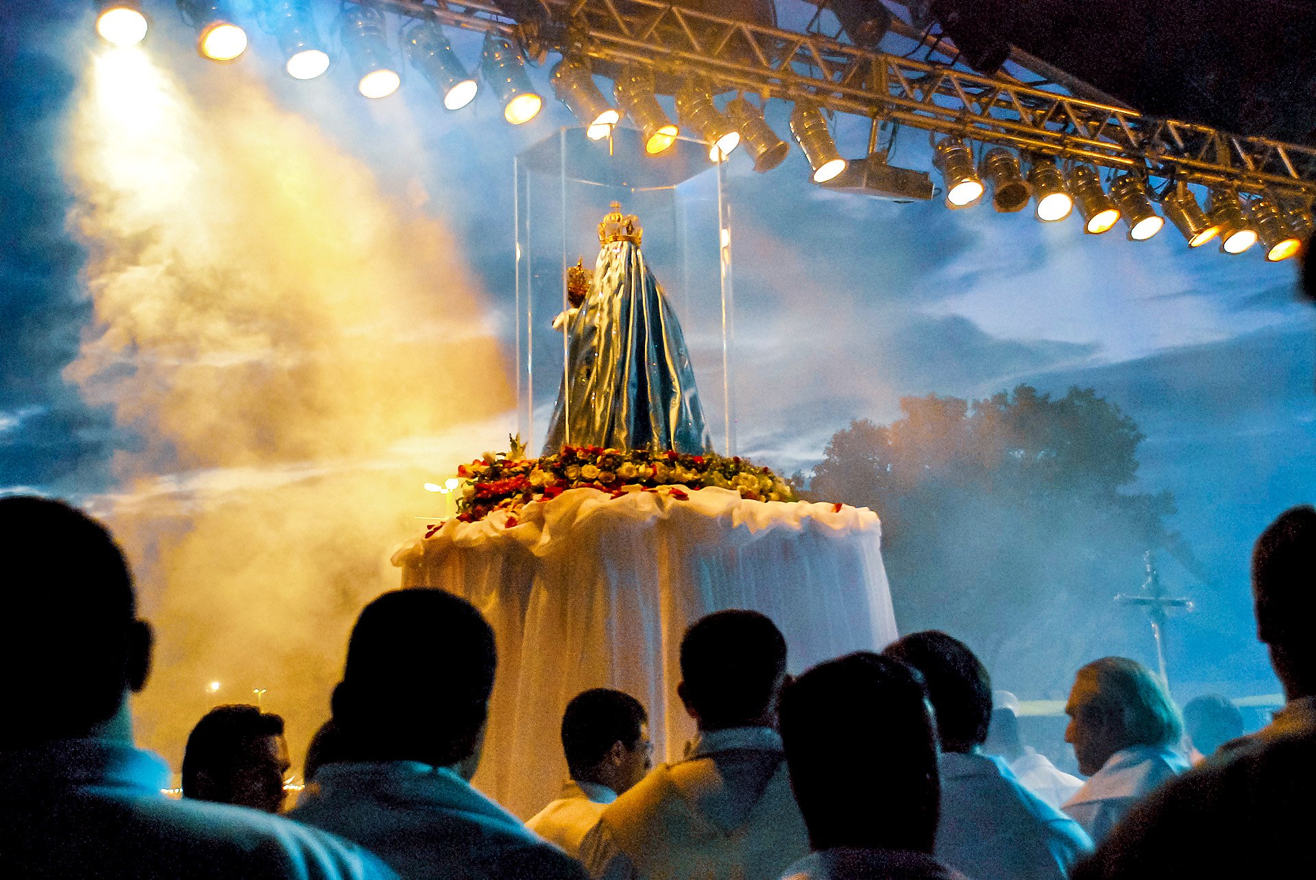 2010 - Missa de encerramento da Festa da Penha na Prainha, em Vila Velha