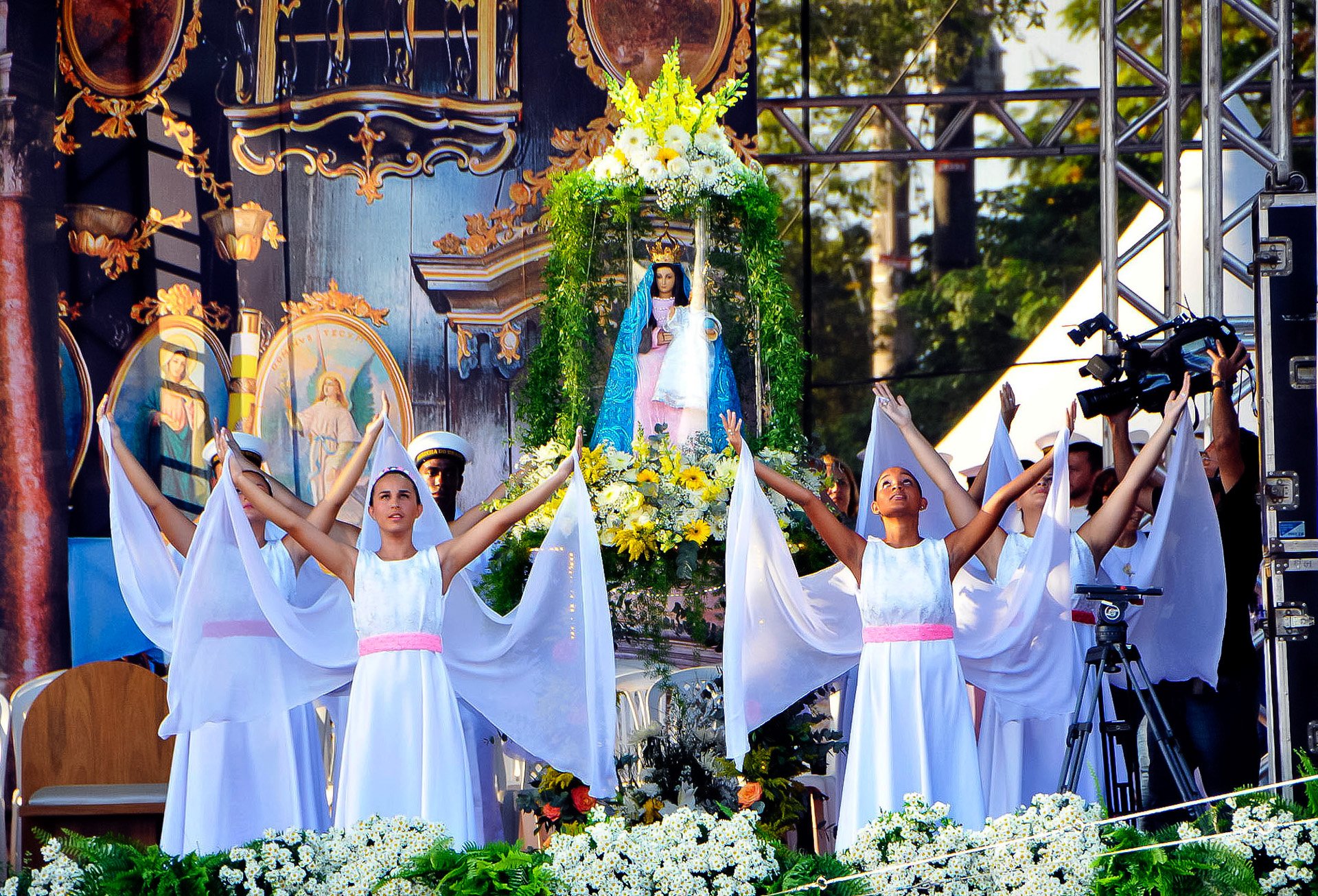 2016 - Missa de encerramento da Festa da Penha na Prainha, em Vila Velha encerramento 