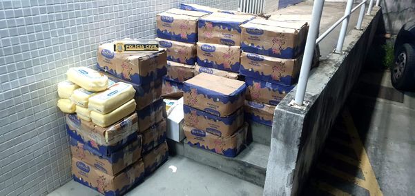 700 kg de queijo furtado em Minas Gerais foram apreendidos pela Polícia Civil em Guarapari na noite desta segunda (20)