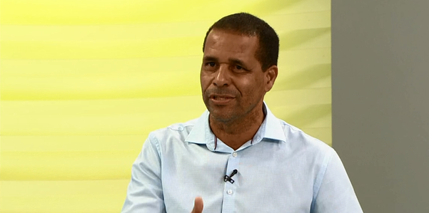 O prefeito de Cariacica Juninho em entrevista à TV Gazeta nesta quinta-feira (23)
