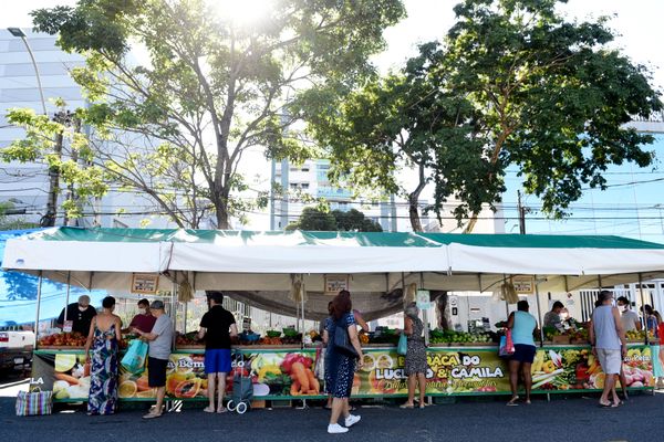 Movimento de clientes na feira livre do bairro Bento Ferreira, em Vitória, durante a pandemia de coronavírus por Carlos Alberto Silva