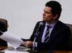 O ministro da Justiça e Segurança Pública, Sergio Moro, fala a imprensa sobre seu pedido de demissão do cargo (Marcello Casal Jr/Agência Brasil )