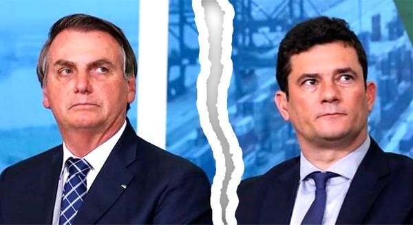 Rompimento entre Bolsonaro e Moro