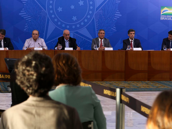 Equipe do governo federal apresenta plano Pró-Brasil. Crédito: Marcello Casal Jr/Agência Brasil