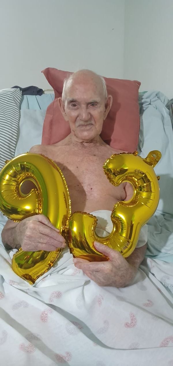 Aos 93 anos, José Dalrio superou o coronavírus e está perto de receber alta do hospital