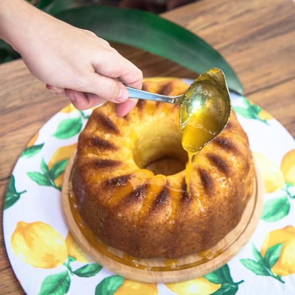 Bolo de laranja da confeiteira Thaís Góis