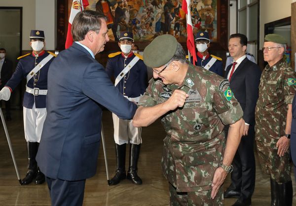  Presidente da República Jair Bolsonaro durante chegada ao Comando Militar do Sul