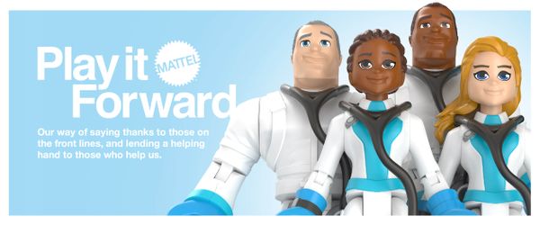 Mattel lança linha de brinquedos têm o objetivo de homenagear médicos, enfermeiros, entregadores e outras profissões que estão na linha de frente contra o Covid-19