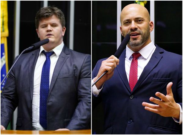 Felipe Rigoni e Daniel Silveira: PSB quer levar o caso ao Conselho de Ética da Câmara