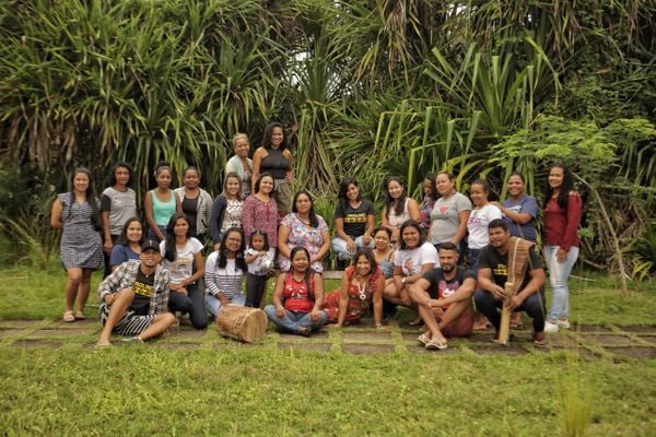 Turma de indigenas do curso de Licenciatura Intercultural Indígena da Ufes