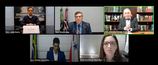 Casagrande participou da Brazil Conference com outros governadores nesta quinta-feira (7)