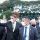 Presidente Jair Bolsonaro acompanhado por ministros e empresários, vai ao STF reclamar que o combate ao coronavírus prejudica a economia