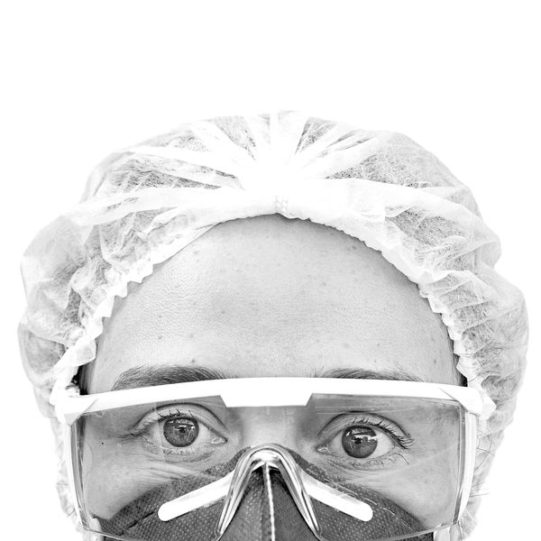 Fotografias do Projeto "Olha pra mim" com profissionais de saúde por Thiago Santos