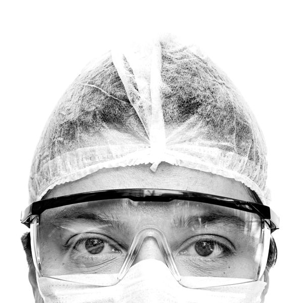 Fotografias do Projeto "Olha pra mim" com profissionais de saúde por Thiago Santos