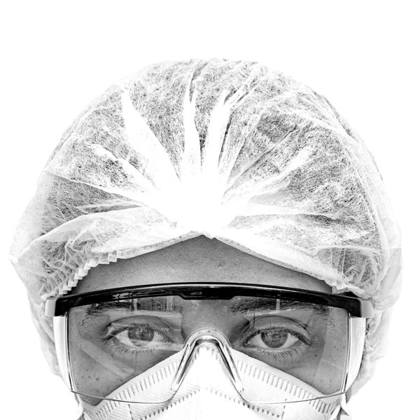 Fotografias do Projeto "Olha pra mim" com profissionais de saúde por Thiago Santos