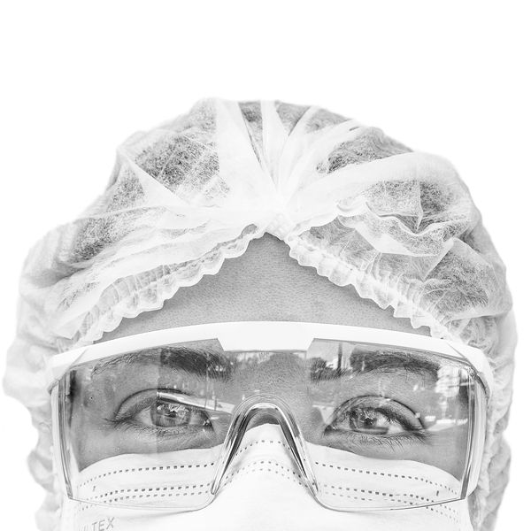 Fotografias do Projeto "Olha pra mim" com profissionais de saúde por Thiago Santos