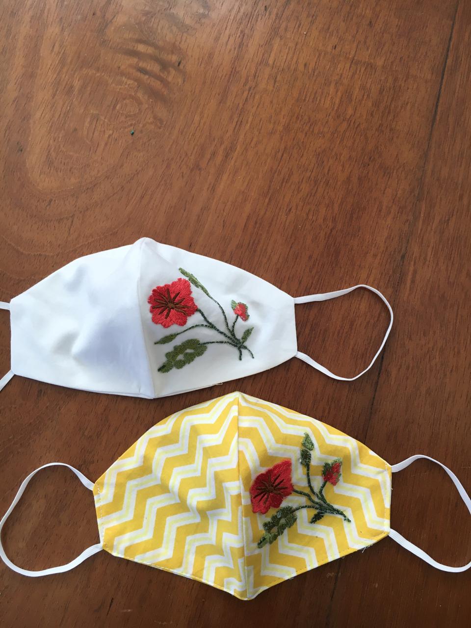 Máscaras fashion estilistas do ES criam peças cheias de cor e estilo