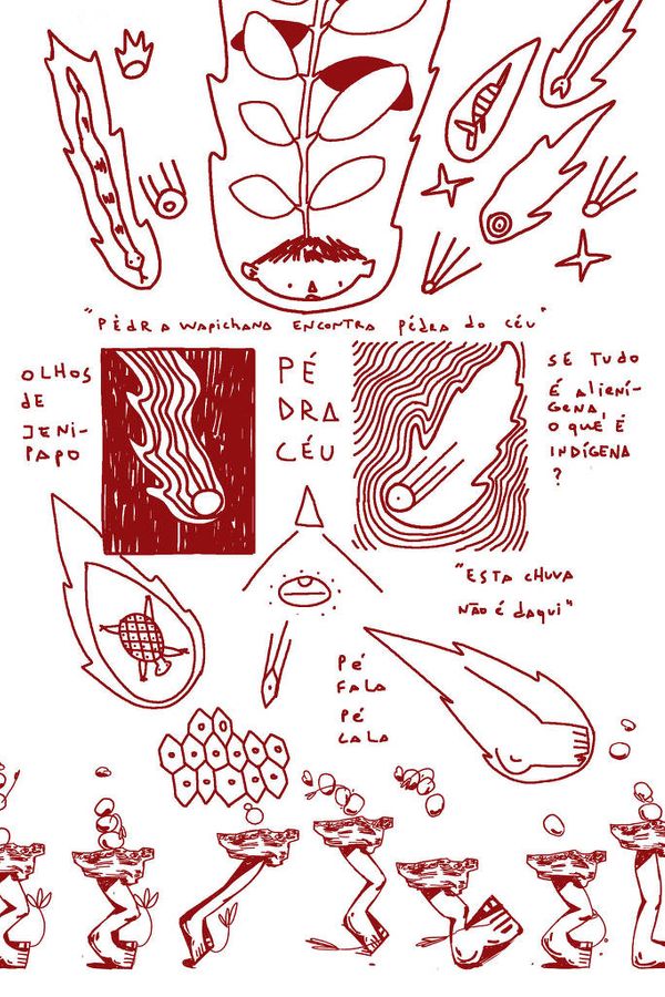 Obra sem título de Gustavo Caboco, que participa da 34ª Bienal de São Paulo