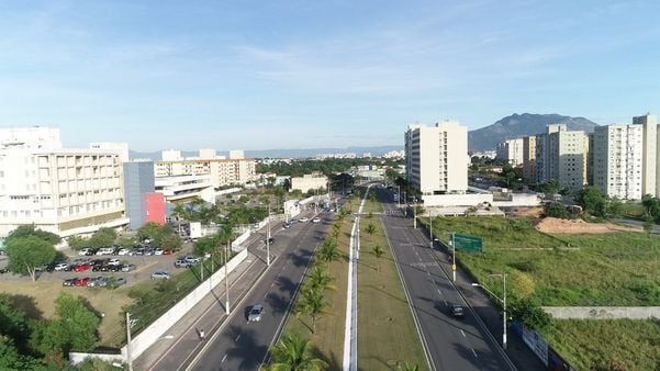 Imagens aéreas do bairro Morada de Laranjeiras onde fica o hospital Jayme dos Santos Neves, Serra