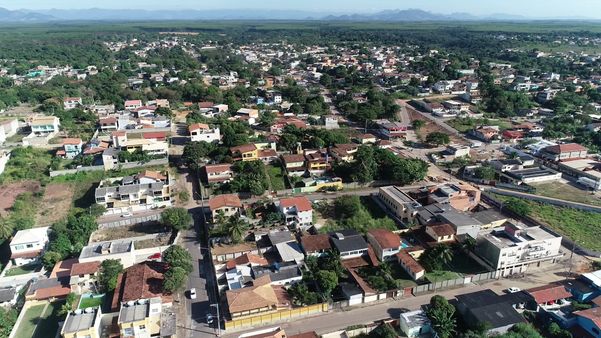 Imagens aéreas do bairro São Francisco em Jacaraípe, Serra