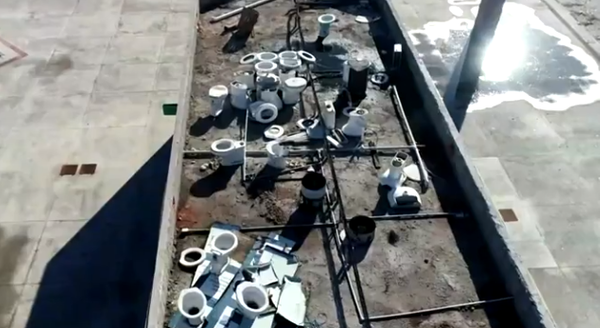 Foco de dengue flagrado por drone da TV Gazeta