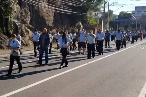 Protesto de rodoviários em Vitória