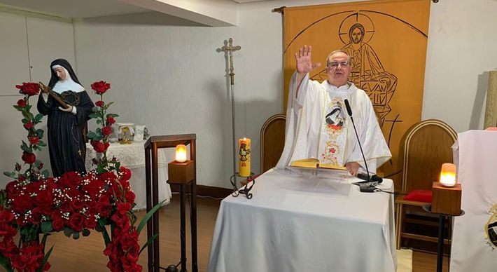 A Paróquia Santa Rita de Cássia, na Praia do Canto, completou 85 anos de fundação no dia 04 de maio; a comemoração este ano acontece de forma exclusivamente virtual