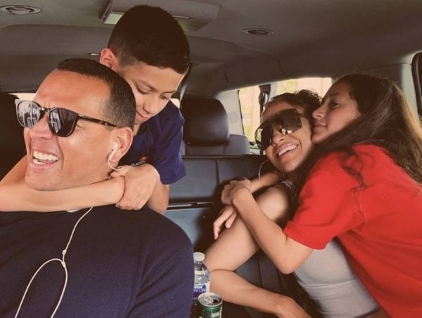 Jennifer Lopez, Alex Rodriguez e filhos