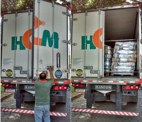 Caminhões da HCM foram flagrados entregando alimentos para a empresa Suncoast