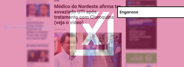 Faltam informações nas publicações que dizem que um hospital no Piauí curou pessoas com covid-19 e esvaziou UTIs com uso da medicação cloroquina