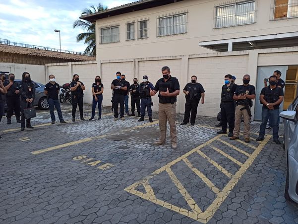 O secretário de Segurança pública, Coronel Alexandre Ramalho, acompanhou o trabalho dos policiais por Divulgação/Sesp