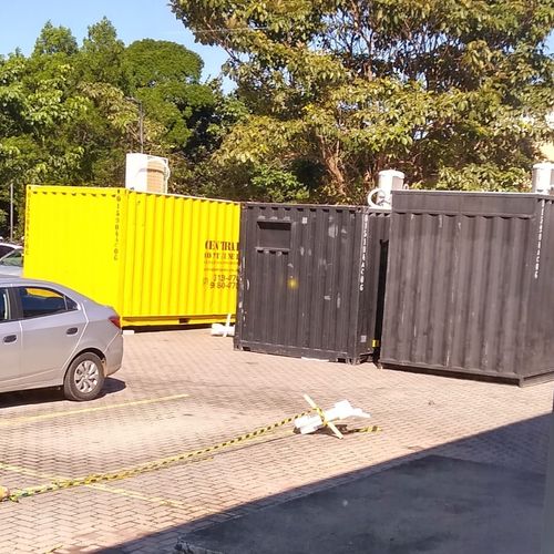 Covid-19: contêineres são instalados em hospitais da Serra e São Mateus