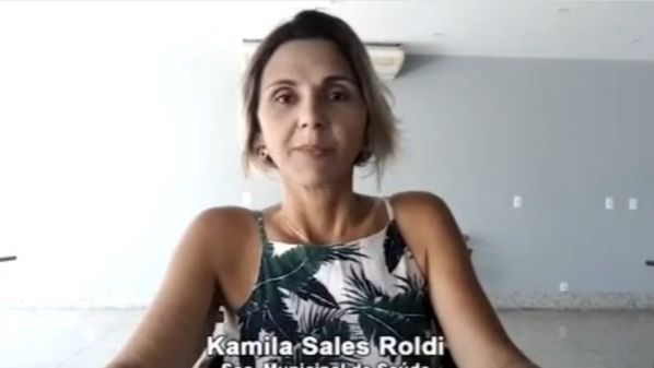 Kamila Sales Roldi está em isolamento domiciliar; ela pediu que as pessoas reforcem as medidas de prevenção ao vírus