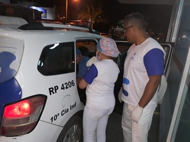 Mãe e bebê foram levadas para a maternidade Menino Jesus, em Itapemirim