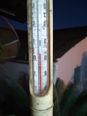 Termômetro mostra temperatura de 4ºC no distrito de Garrafão, em Santa Maria de Jetibá, no início da manhã desta quarta-feira (27)(Frederico Reblin)