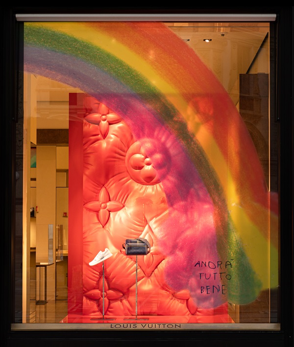 “The Rainbow Project”, projeto da Louis Vuitton, para colorir vitrines