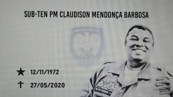 Claudison Mendonça Barbosa estava na corporação há mais de 26 anos e atuava no Ciodes; ele faleceu na última quarta-feira (27)
