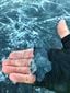 Internauta encontra pedaços de gelo em Pedra Azul nesta sexta (29)(Dulci Bravin)