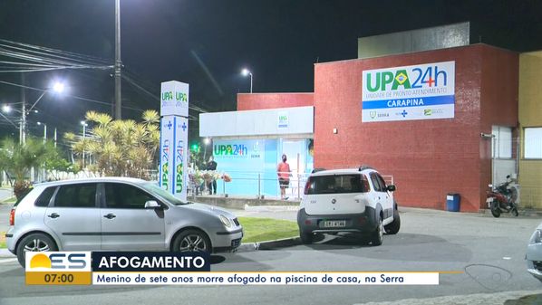 O menino chegou a ser levado para a UPA de Carapina, mas não resistiu. O pai da criança desmaiou ao saber da perda do filho
