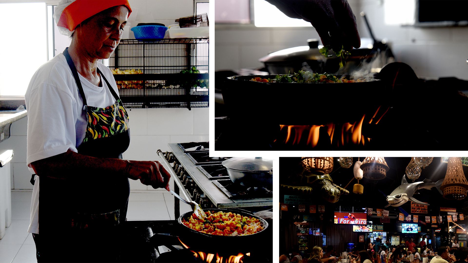 Data: 22/05/2020 - ES - Vitória - Moqueca de siri sendo preparada no restaurante da Ilha das Caieiras, em Vitória- Editoria: Cidades -
