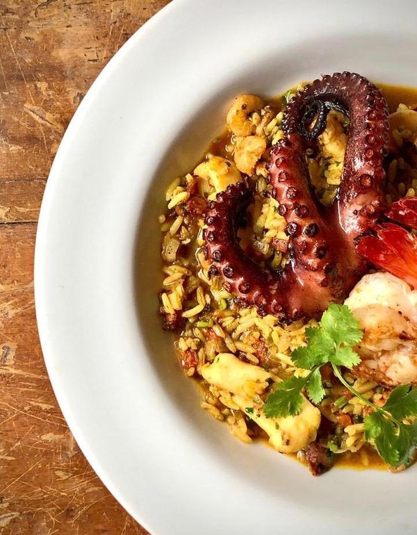 Arroz de frutos do mar do restaurante Cafe Haus