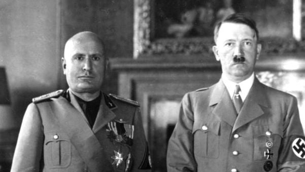 Benito Mussolini e Adolf Hitler foram aliados durante a Segunda Guerra Mundial