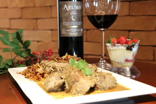 Cordeiro ao molho de hortelã do Empório Bistuts