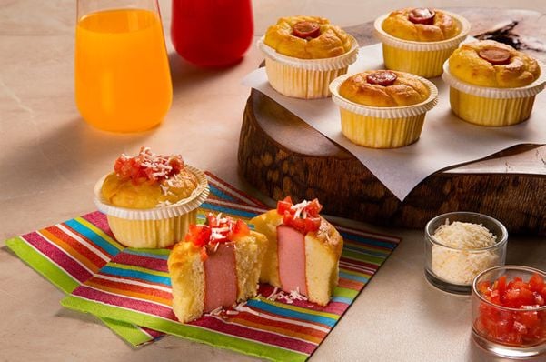 Cupcakes de hot dog