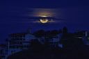 Fim de tarde com "Lua de Morango" em Manguinhos(Vitor Jubini)