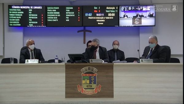 Sessão da Câmara Municipal de Linhares