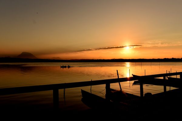 Entardecer na Ilha das Caieiras, em Vitória por Fernando Madeira