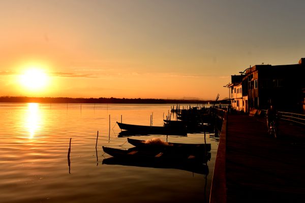 Entardecer na Ilha das Caieiras, em Vitória por Fernando Madeira